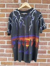 T-shirt uomo vintage anni 90 Riders On The Storm Lighting AOP taglia XL The Doors Rodeo