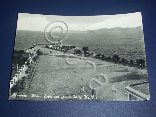 Cartolina piombino piazza - -,