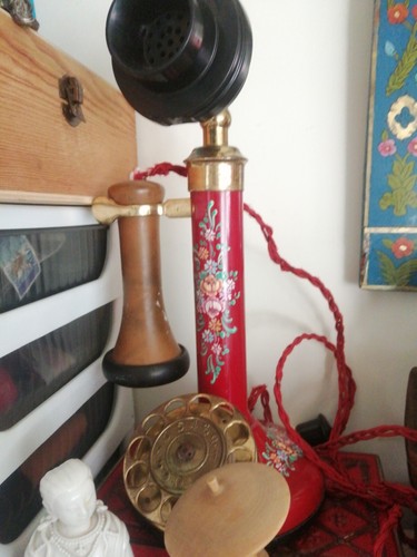 Telefono antico vintage - antico, a