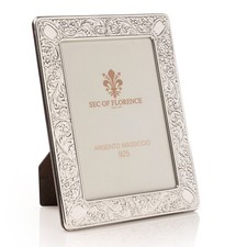 Cornice portafoto 5 x 3,5" in argento sterling 925 massiccio * 1019 / 9 x 13 GB nuova