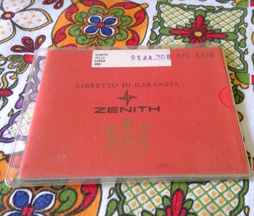 Garanzia zenith per orologio - garanzia,