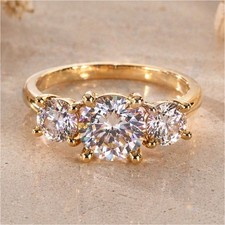 Anello Moissanite e Zirconi