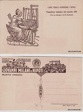 # BUSTO ARSIZIO: GIOVANNI MILANI & NIPOTI - L'ARTE TESSILE- TESSITRICE TEDESCA