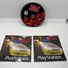 Gioco RALLY CROSS Sony Playstation 1 Ps1 + Libretto + Copertina Frontale