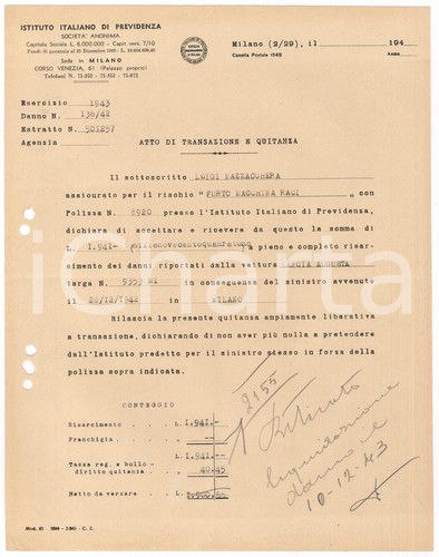1943 milano ist italiano - ist.,