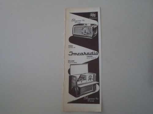 Advertising pubblicità 1954 - pubblicità,