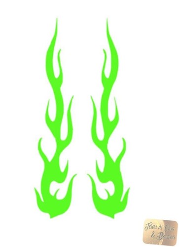 Adesivo auto moto - auto, fiamme