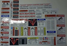 Morbark Kit Adesivi Decalcomania Sicurezza Cippatore Legno, Laminato UV