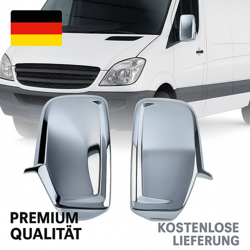 Coques rétroviseurs chrome - 2x,