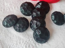 Lotto 9 Bottoni Vintage Verde