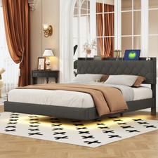 Letto Imbottito Con USB E Luce