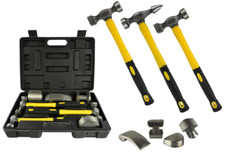 KIT UTENSILI PER CARROZZIERE 4 TASSI + 3 MARTELLI IN VALIGIA