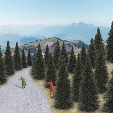 20pcs Model Pine Trees O Scale