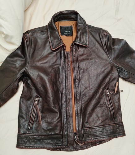 Giacca biker uomo pelle bovina