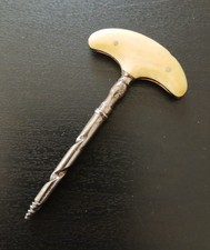 Antico Attrezzo Ebanista cavatappi Ancien Vrille Parfum Antique  Corkscrew 