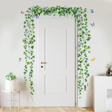 Adesivi Murali Vite Appesa Piante Edera, Adesivi Da Parete Piante Verdi Foglie F