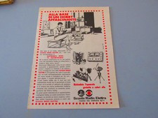 Pubblicità su pagina originale anni 50/60 Advertising vintage SCUOLA RADIO ELETT