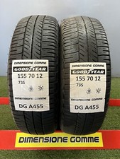2 GOMME GOODYEAR 155 70 12 73S USATE ESTIVE mm 4.1-5.4 65/75% DOT1009