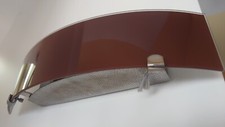 Applique in vetro curvo marrone 