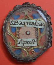 RARE relic reliquiario  RELIQUIEN shrine RELICARIO ST BARNABA APOSTOLO