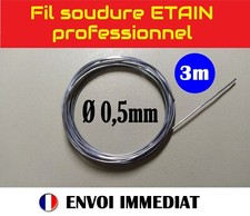 3m / Ø 0,5mm - Fil d'étain