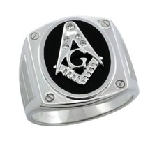 Anello Massonico In Argento