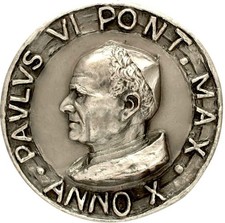 Medaglia Annuale AG Paolo VI  Anno X FDC "Convocazione del Sinodo "