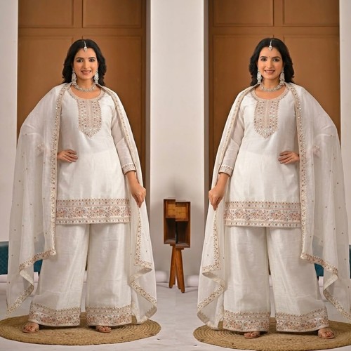 Sharara plazoo suit - plazoo, abito