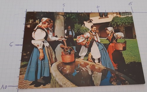 Cartolina costumi friulani - costumi,