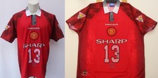 Maglia Home Manchester United Champions 1996-97 originale firmata Brian McClair