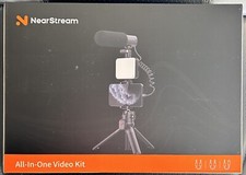 NearStream VK30 Vlogger Kit per Telefono con Microfono/Supporto Telefono/Luce