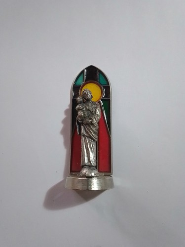San giuseppe statuina metallo - statuina,