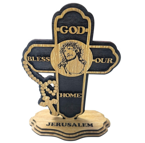 Olive wood cross - wood,