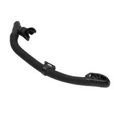 Black Dual Function Wet Full Dry Diving Snorkel With Bite Valve For Freediv GF
