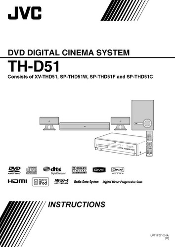 Jvc d51 thd51 - xv-thd51, sistema