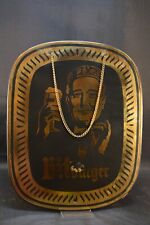 TARGA VINTAGE METALLO SMALTATA PUBBLICITARIO BIRRA BITBURGER COLLEZIONE BEER