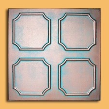 Piastrella da soffitto dipinta