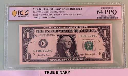 True binary 10011010 - binary, e