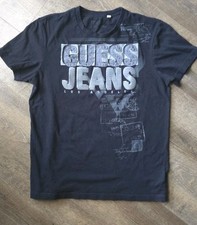 Vtg GUESS Jeans Los Angeles T Shirt Black Size L