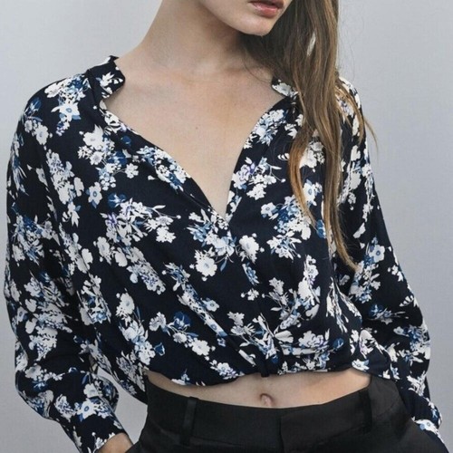 Zara crop top con stampa - zara,