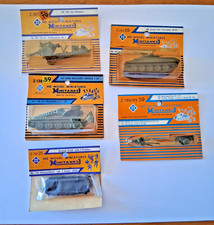 LOTTO DI  5 MODELLINI MILITARI IN SCALA H0(1 : 87) DELLA LINEA ROCO MINITANKS
