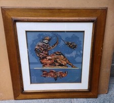 GIAMPAOLO BIANCHI OLIO SU TELA IL PENSATORE DI IDEE SURREALISMO 1978 LUCCA 67X67