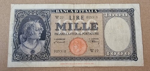 Mille 1000 lire testina ornata - mille,