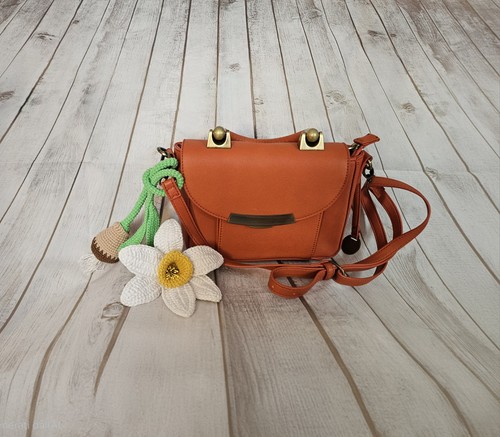 Charm borsa fiori - charm,