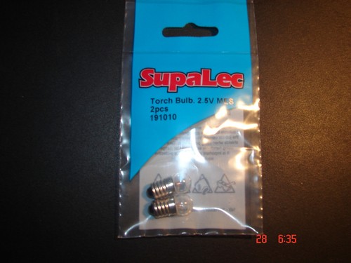 Lampadina torcia mes - torcia, 2,5v