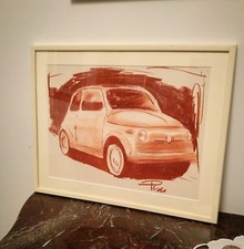 ALFREDO PINI : sanguigna su cartoncino. "Studio per 500'