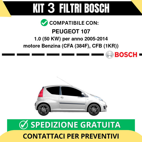 Kit bosch filtri - 3, tagliando