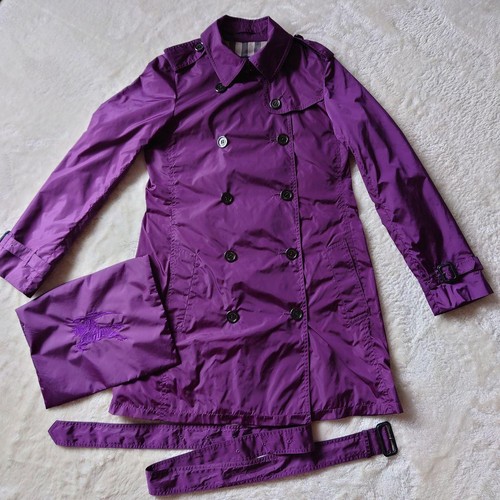 Burberry trench cappotto viola - burberry,