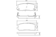 Kit pastiglie freno posteriore