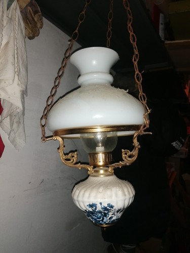 Lampadario vetro ceramica - lampadario, e